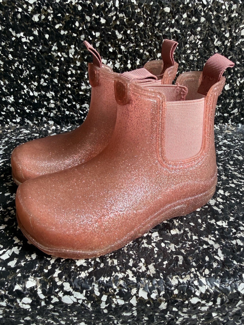 GUC. Zara. Glitter Pink Rain boots Size 26